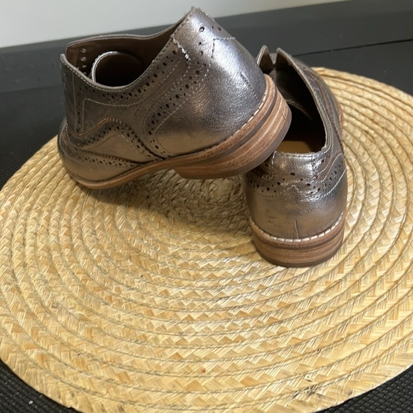 Bass Rose Gold Metallic Oxford Loafer Size 5.5 - Picture 7 of 12